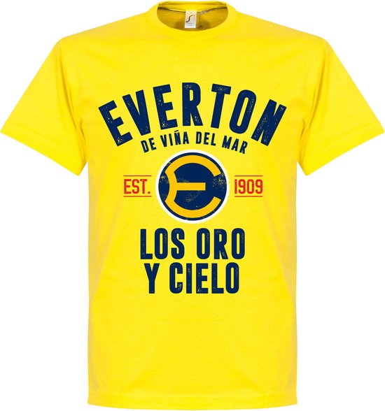 Everton de Chile Established T-Shirt - Geel - XL