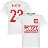 Polen Piatek 23 Team T-Shirt - Wit - XXXXL