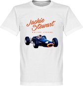 Jackie Stewart Monaco T-Shirt - Wit - 4XL