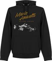 Mario Andretti Hoodie - Zwart - S