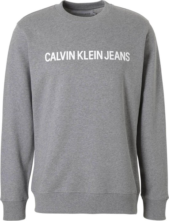 Pull Calvin Klein - Taille L - Homme - gris | bol.com