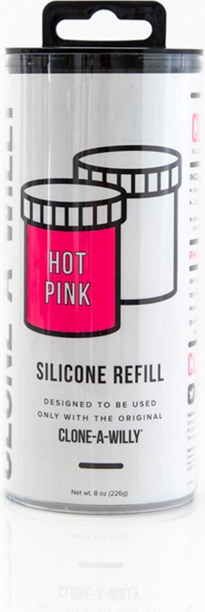 Goedkoopste Clone-A-Willy - Refill Hot Pink Silicone