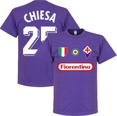 Fiorentina Chiesa 25 Team T-Shirt - Paars - L