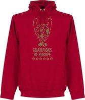 Liverpool Champions League 2019 Trophy Hoodie - Rood - Kinderen – 152