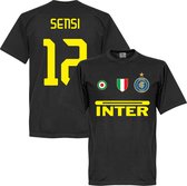 Inter Milan Sensi 12 Team T-Shirt - Zwart - 5XL
