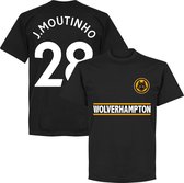 Wolverhampton J. Moutinho 28 Team T-Shirt - Zwart - XS