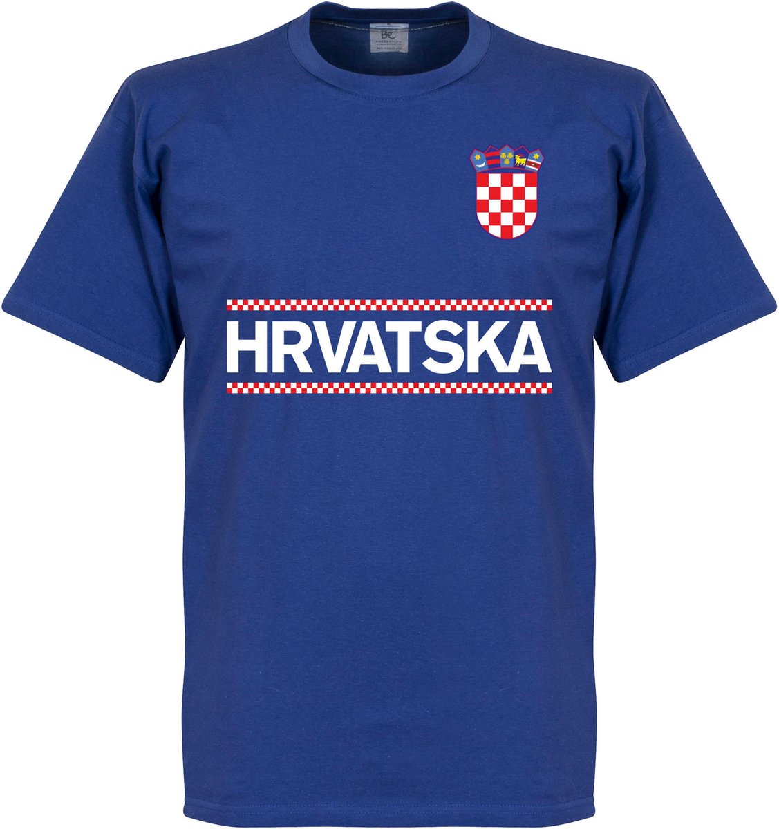 Kroatië Team T-Shirt - Blauw - S