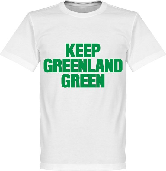 T-Shirt Keep Greenland Green - Blanc - 5XL