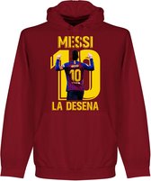 Messi La Desena Hoodie - Donker Rood - XL