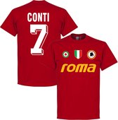 AS Roma Conti 7 Team T-Shirt - Rood - S