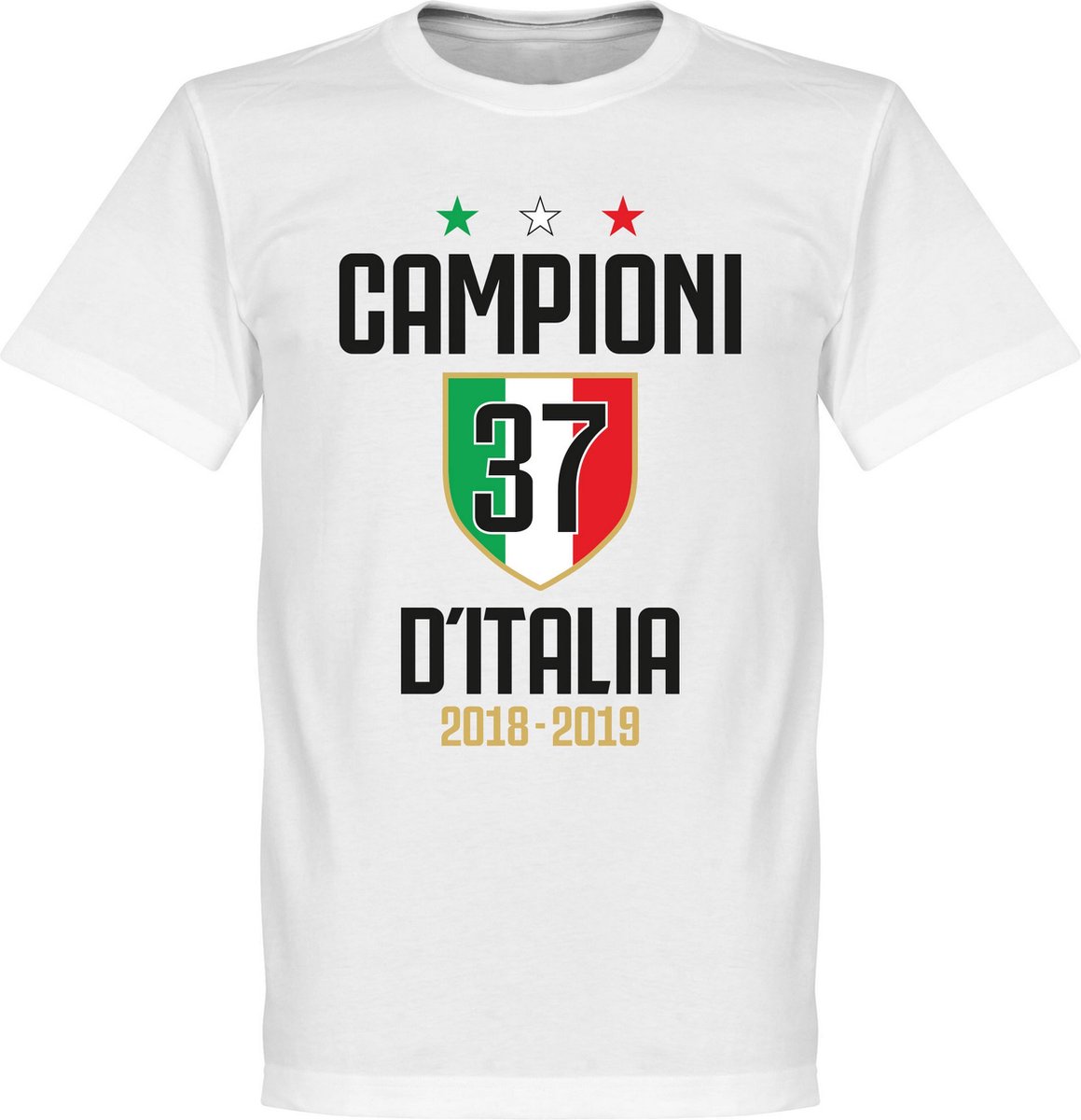 Campioni D'Italia 37 T-Shirt - Wit - XXXL