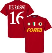AS Roma De Rossi 16 Team T-Shirt - Rood - XXL