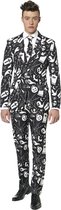 Suitmeister Black Icons - Mannen Zomer Kostuum - Zwart - Halloween - Maat S