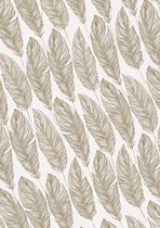 Inpakpapier veren 601536 MTpapier- Breedte 70 cm - m lang - Breedte 70  cm