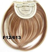 Pince d'extension de cheveux de poney en brun / blond - F12 / 613 #
