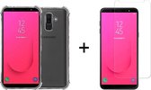 Samsung j8 2018 hoesje shock proof case - Samsung galaxy j8 2018 hoesje shock proof case transparant hoes cover hoesjes - 1x Samsung Galaxy J8 2018 Screenprotector Screen Protector