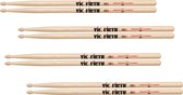 Vic Firth promopack 5B 3+1 - Houten tip - Pack 3x5B + 1x5B