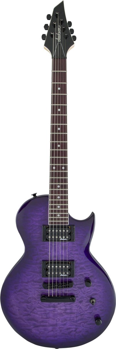 Jackson JS22Q Monarkh SC Transparent Purple Burst - Single-cut elektrische gitaar