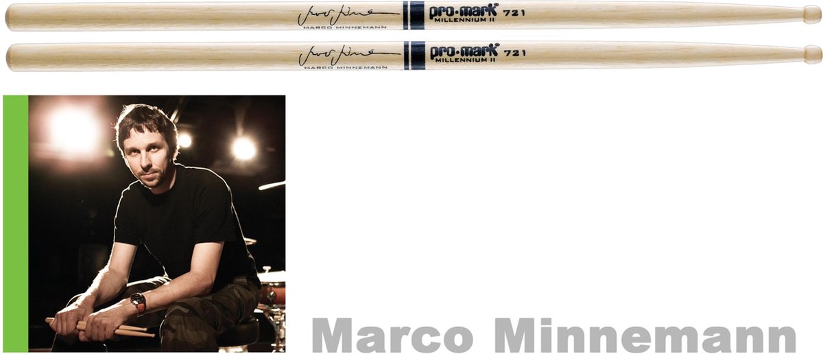 Promark TX721W Marco Minnemann Autograph drumstokken