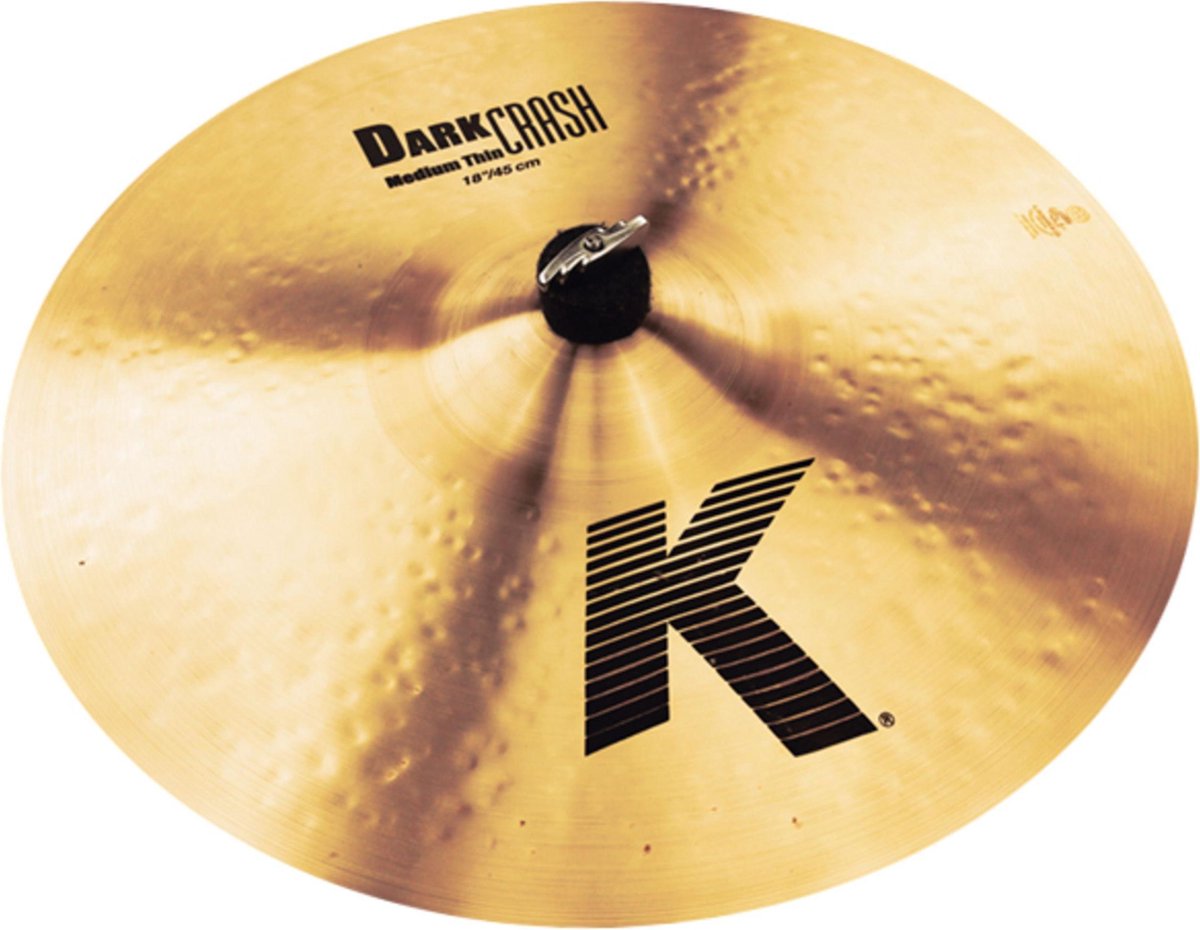 Zildjian K' Dark Crash Medium Thin 18", Traditional Finish - Crash bekken