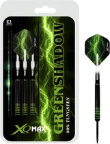 XQMax - Green Shadow - darts - 21 gram - dartpijlen - 80% tungsten - steeltip - Greenshadow