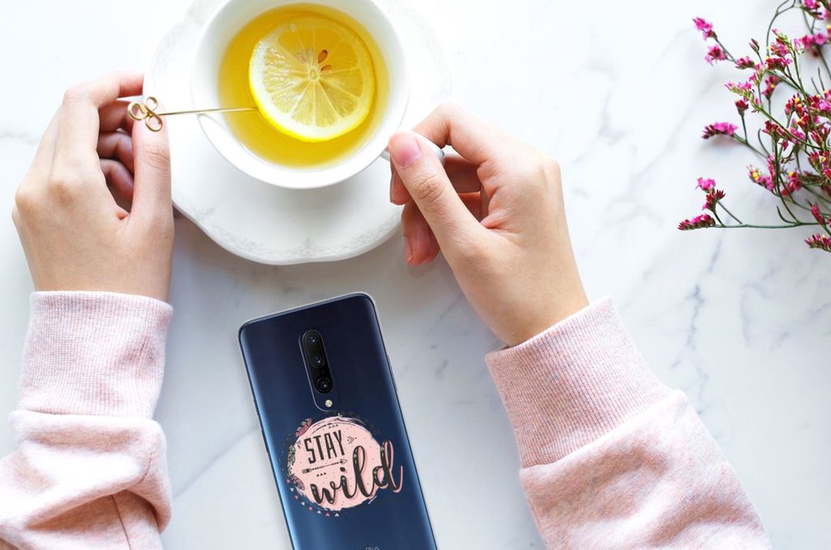 OnePlus 7 Pro Telefoonhoesje met Naam Boho Stay Wild