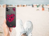 Geschikt voor iPhone 11 Pro Max TPU Siliconen Hoesje Blossom Rood