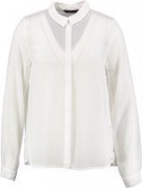 Only geplooide blouse off white - Maat 36