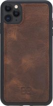 Bouletta 'Genuine Leather' iPhone 11 Pro BackCover hoesje Retro Brown