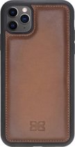 Bouletta 'Genuine Leather' iPhone 11 Pro BackCover hoesje Dark Cognac