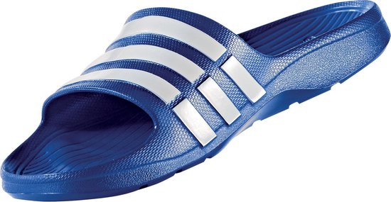Mannelijkheid Stuwkracht Slechte factor adidas Duramo Slide Slippers - Maat 39 - Unisex - blauw/wit | bol.com