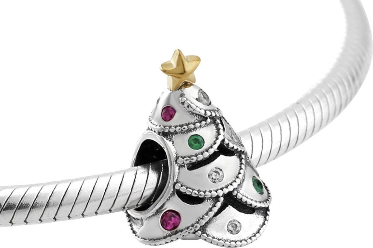 Zilveren bedel Kerst | Bedel Kerstboom | Santa | Winter |Bedels Charms  Beads | 925... | bol.com