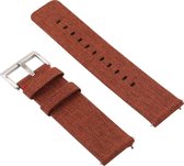 Fitbit Versa 2 / Versa Canvas bandje |Bruin / Brown |Premium kwaliteit| One Size | TrendParts