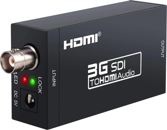 SDI naar HDMI converter - 1080p Full HD SDI adapter - 3G-SDI / SD-SDI  signaal | bol.com