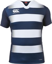 Canterbury Vapodri Challenge Rugby Jersey Hooped Heren  Sportshirt performance - Maat XL  - Mannen - blauw/wit