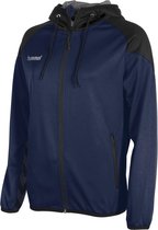 Hummel Authentic Full Zip Hoodie  Trainingsjas - Maat M  - Vrouwen - blauw/zwart