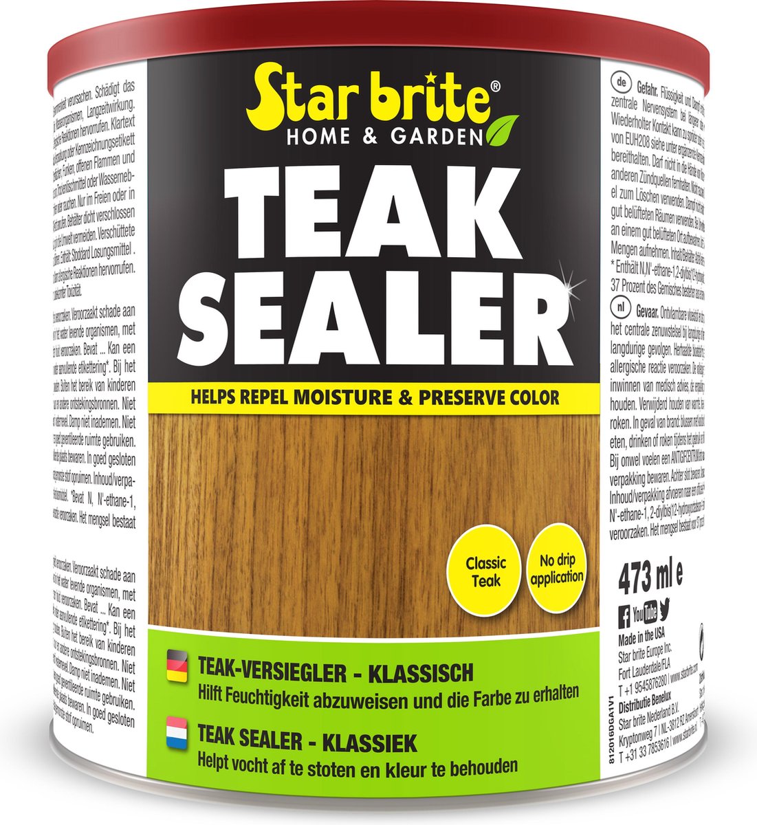 Star brite Teak Sealer / Protector| klassiek 473ml