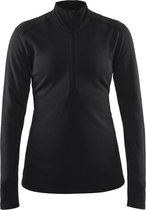 Craft - Sweep Halfzip W - hardloopshirt dames - Zwart - L