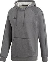 Adidas Core 18 Sweater Met Kap - Donkergrijs Gemeleerd | Maat: 2XL