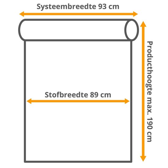 Store à enrouleur Easy Blackout Off White 90 x 190 cm