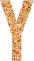 kurk - muurletter - plakletter - prikbord - kurk - vegan – letter - Y - 58 cm hoog