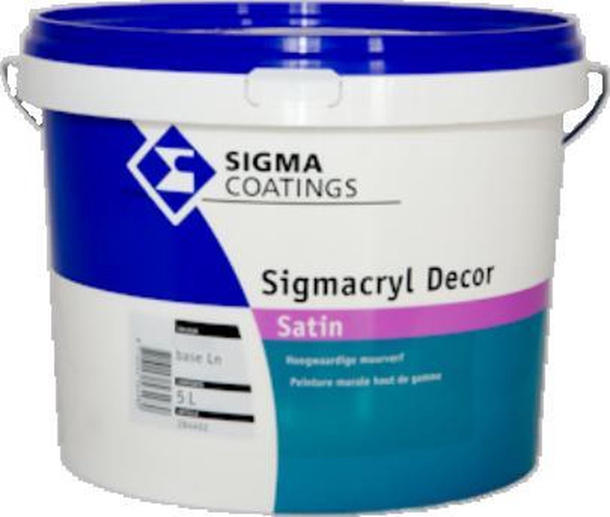 Sigma Sigmacryl Decor Satin Wit - 5 Liter