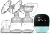 EBP/7001 Dubbele elektrische borstkolf apparaat - 150ml - Moedermelk pomp - Afkolfset - Breastpump - Kolfset -  Blauw