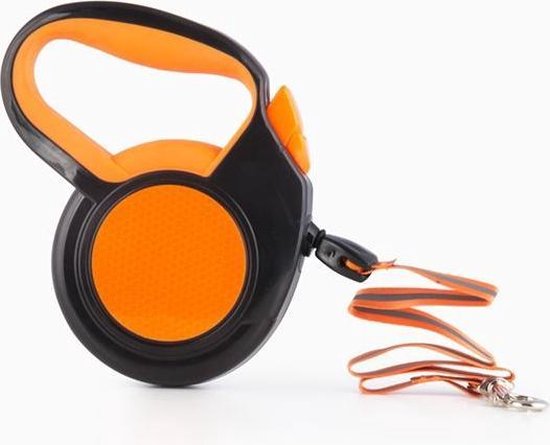 Laisse Extensible Pour Chien Pet Prior 5 Mtr - Orange