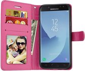 Samsung Galaxy J2 Pro (2018) J250 portemonnee hoesje - Roze