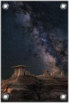 Tuinposter Galaxy Lucht 80x120cm- Foto op Tuinposter (wanddecoratie voor buiten en binnen)