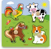 Viga Toys - Puzzle en forme d' Animaux de la ferme