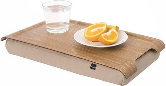 Bosign mini Laptray/Schoottafel natural sand houten bovenblad - 43 x 23 x 6  cm | bol.com