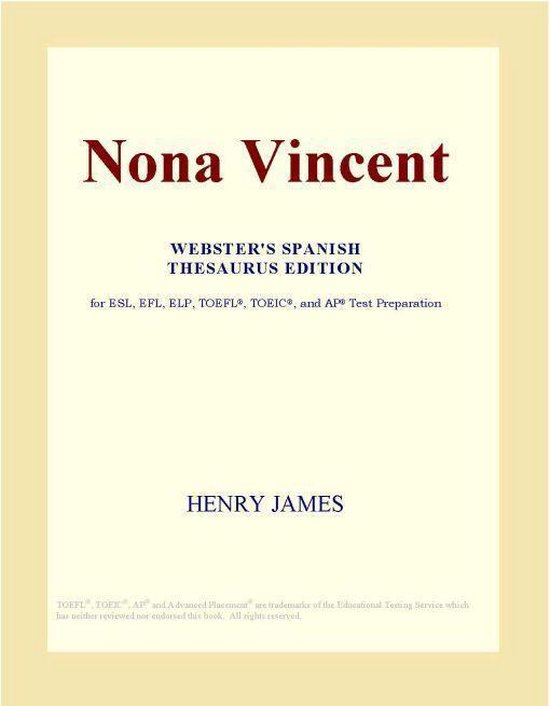Nona Vincent (ster's Spanish Thesaurus Edition) (ebook), Icon Group