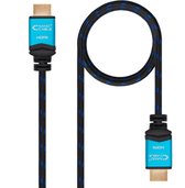 HDMI Cable NANOCABLE 10.15.3703 V2.0 Blue Black 3 m